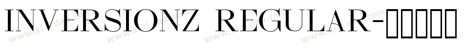 Inversionz Regular字体转换